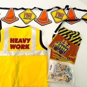 Construction bday party decor/supplies